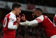 Mesut Ozil and Lacazette